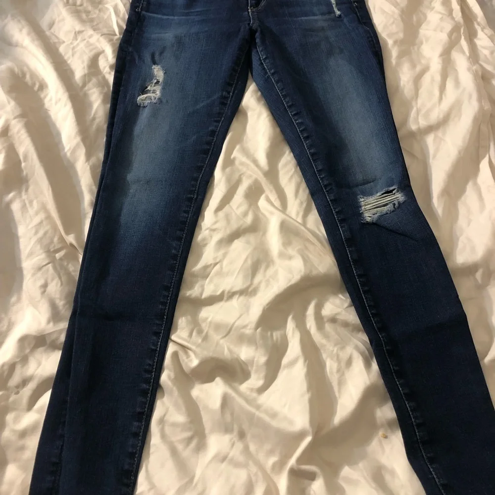 AG-ED Denim distressed skinny ankle blue Jeans size 27​ - Picture 3 of 6